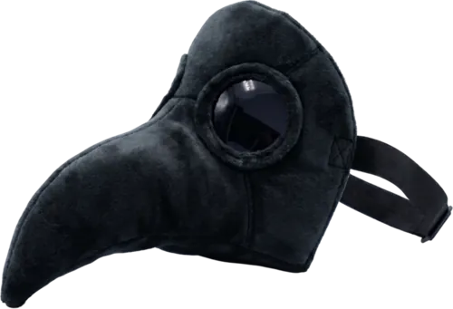 Plush beak mask