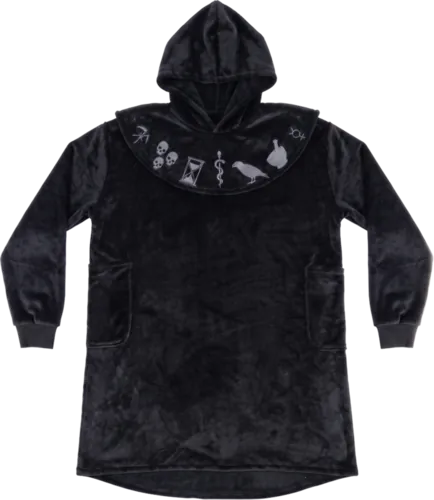 Plush hooded robe